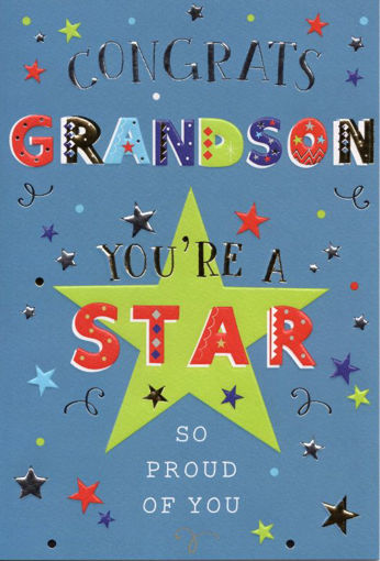 Picture of CONGRATS GRANDSON GRADUATION CARD